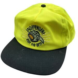 Independent x Tony Hawk Transmission Neon Yellow Snapback Hat Skater Streetwear